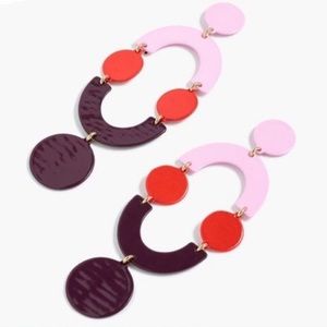 J. Crew color block earrings